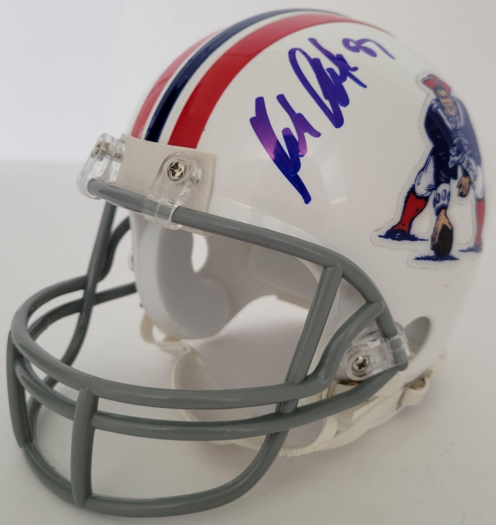 Rob Gronkowski Signed New England Patriots Football Mini Helmet Proof Autographed Throwback