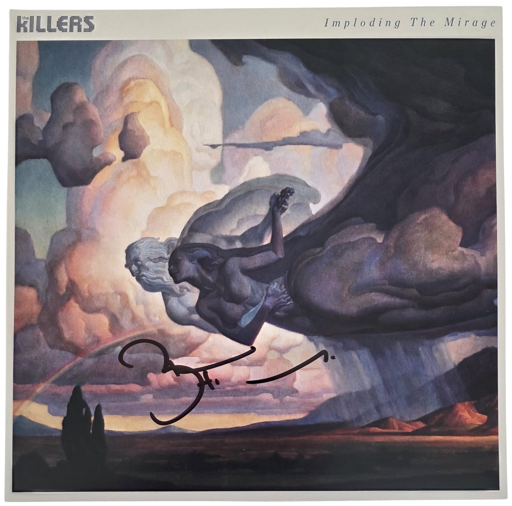 Brandon Flowers Signed The Killers Imploding the Mirage Album COA Proof Autographed Vinyl Record