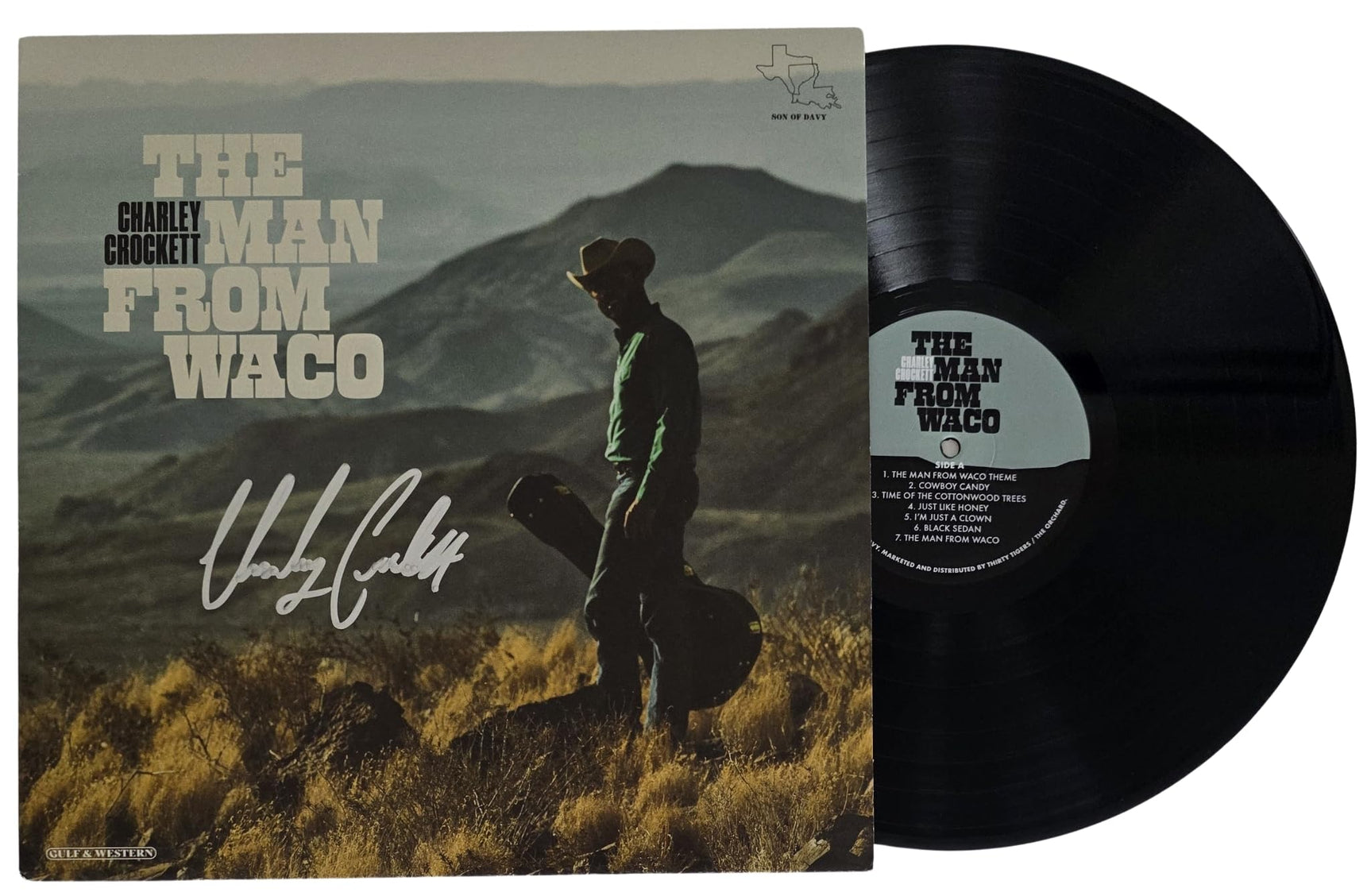Charley Crockett Signed The Man From Waco Album COA Proof Autographed Vinyl Record