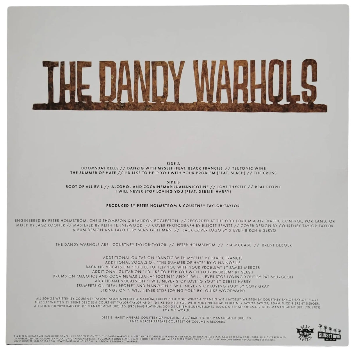 The Dandy Warhols Signed Rockmaker Album Exact Proof COA Autographed Vinyl Record