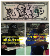 The LUNIZ Yuckmouth ?I GOT 5 ON IT? signed 5 Dollar Bill COA proof autographed STAR