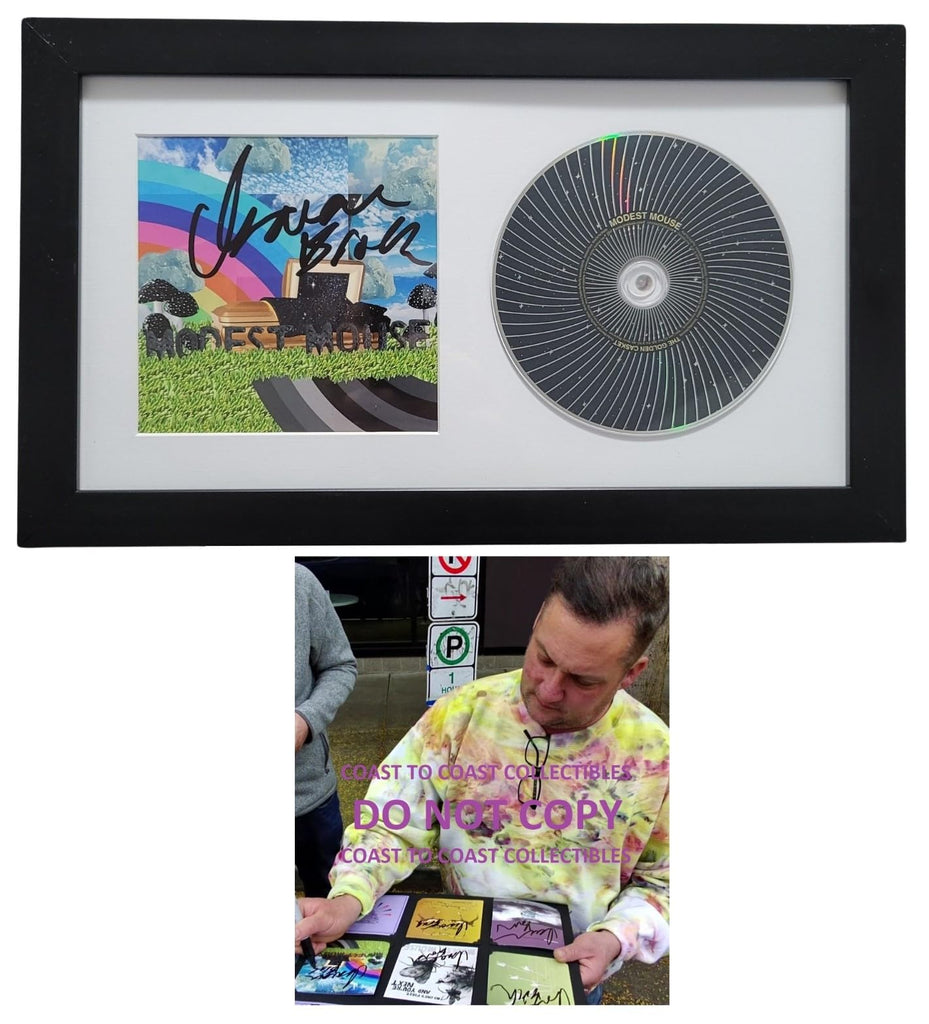 Isaac Brock Signed Modest Mouse The Golden Casket CD COA Proof Framed Autographed