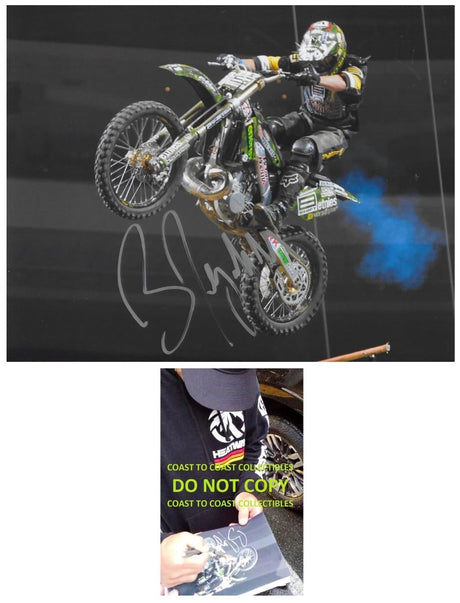 Brian Deegan Signed 8x10 Photo COA Proof Autographed Freestyle Motocross Rider,