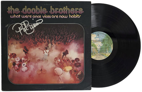 Patrick Simmons Signed The Doobie Brothers What Were Once Vices Are Now Habits Album COA Proof Autographed Vinyl Record