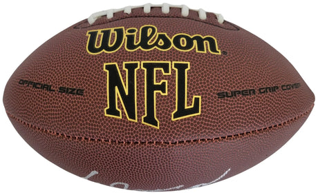 Ed Jones Signed Football Proof COA Autographed Ed Too Tall Jones Cowboys