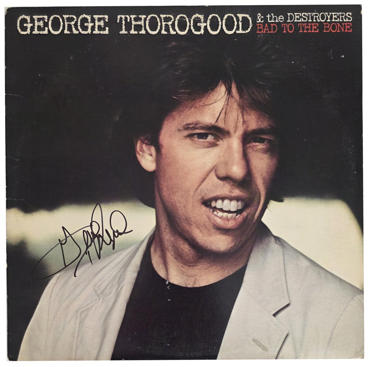 George Thorogood Signed Bad to the Bone Album COA Proof Autographed Vinyl Record