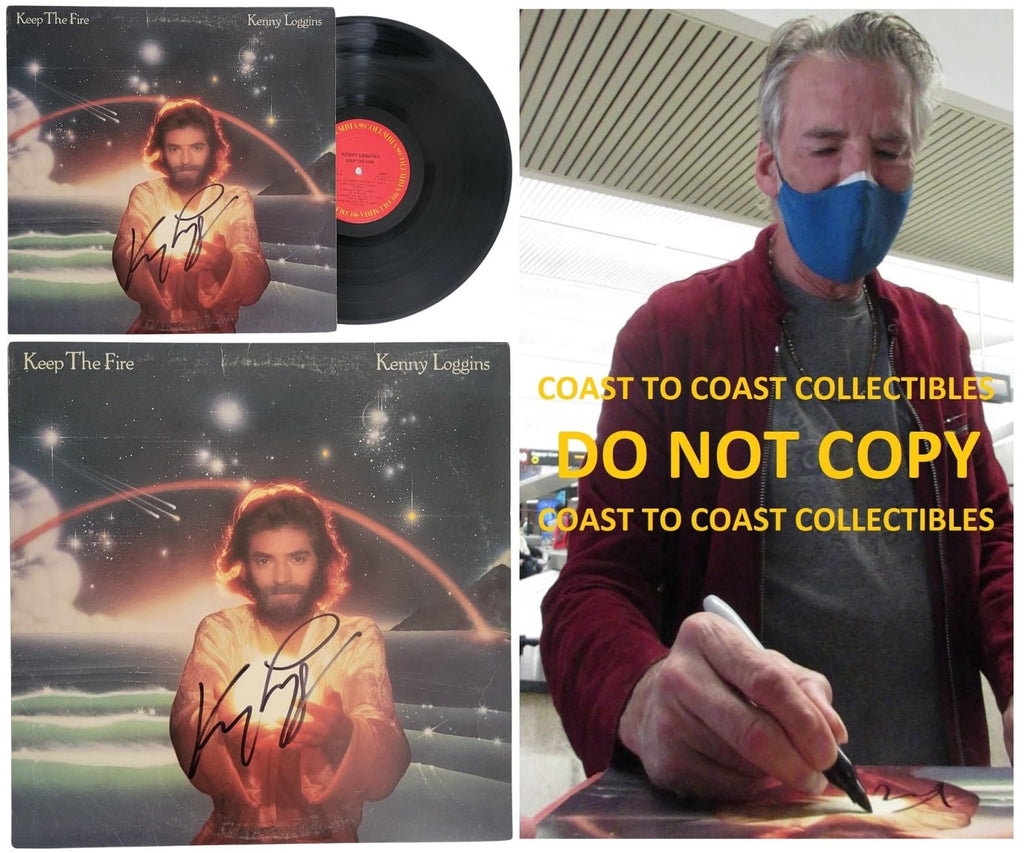 Kenny Loggins Signed Keep the Fire Album Proof Beckett COA Autographed Vinyl Record