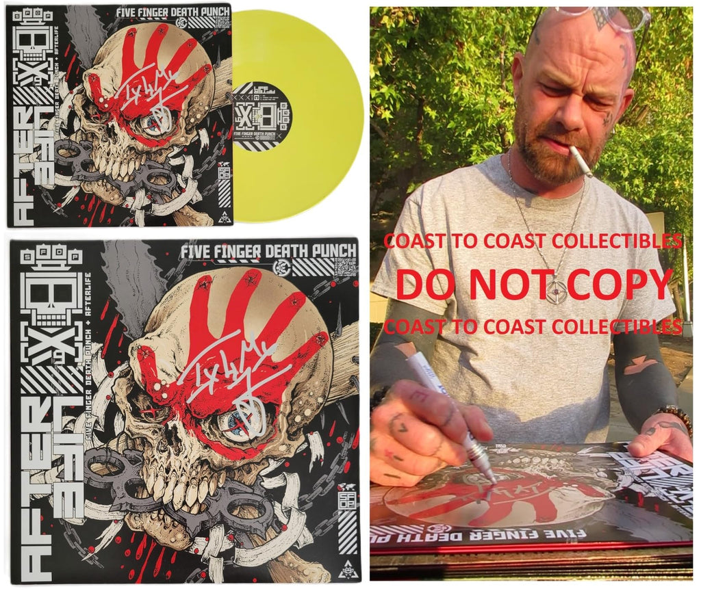 Ivan Moody Signed Five Finger Death Punch Afterlife Album Proof Autographed Vinyl Record