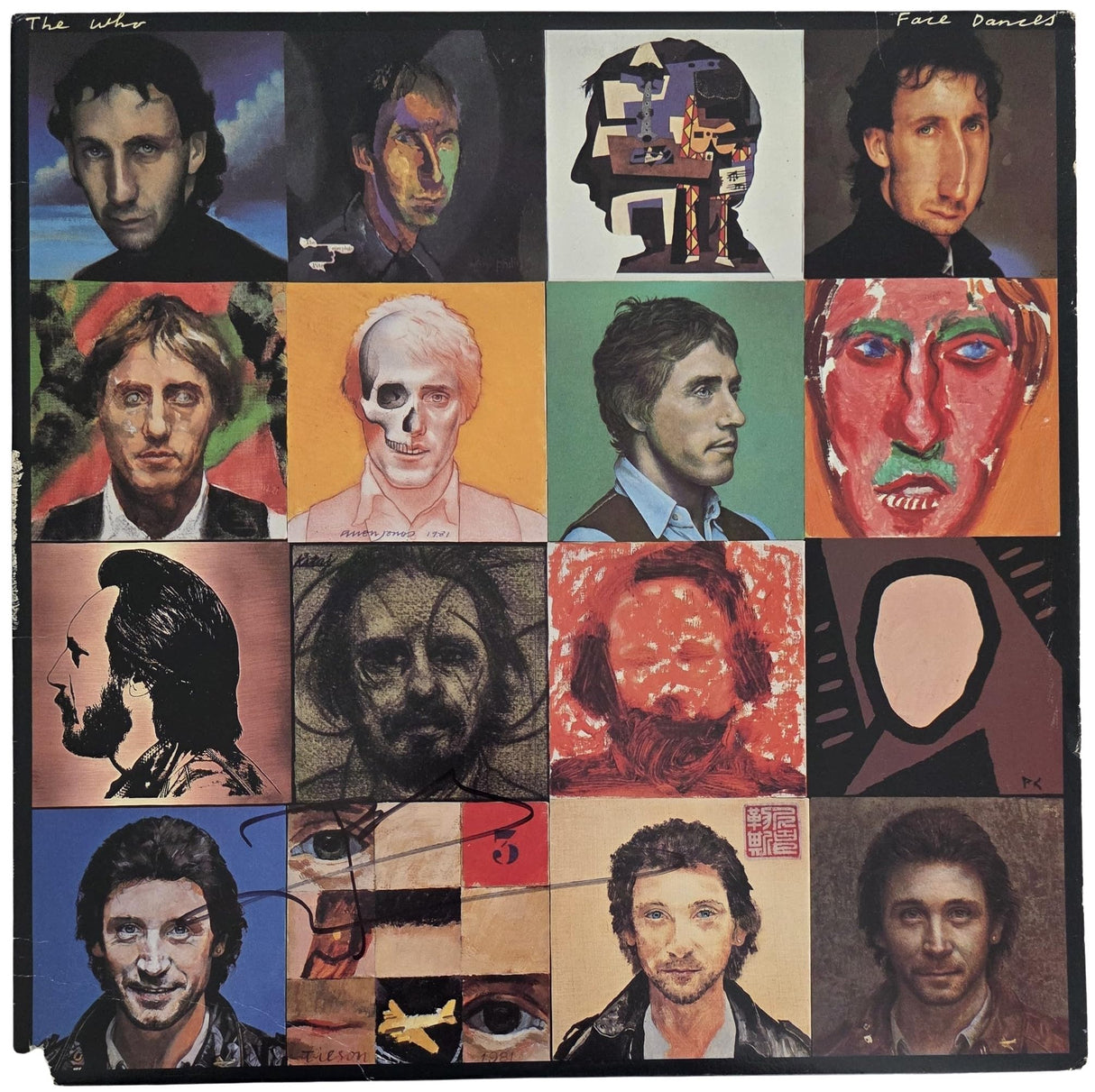 Pete Townshend Signed The Who Face Dances Album COA Proof Autograph Vinyl Record