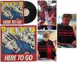 Devo Signed Here To Go Album COA Proof Autographed Vinyl Record Mark Mothersbaugh Gerald Casale Bob Mothersbaugh