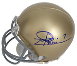 Joe Theisman Signed Notre Dame Fighting Irish Mini Football Helmet COA Proof Autographed