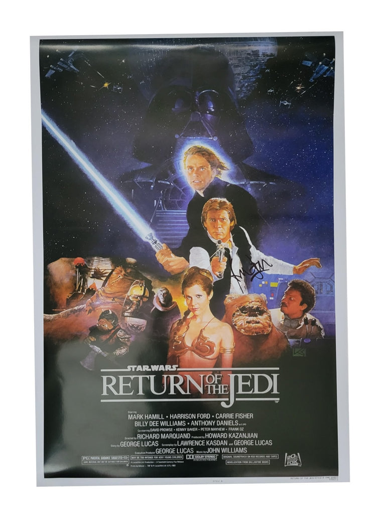 Harrison Ford Signed Star Wars Return of the Jedi 27x39 Poster Proof Autographed