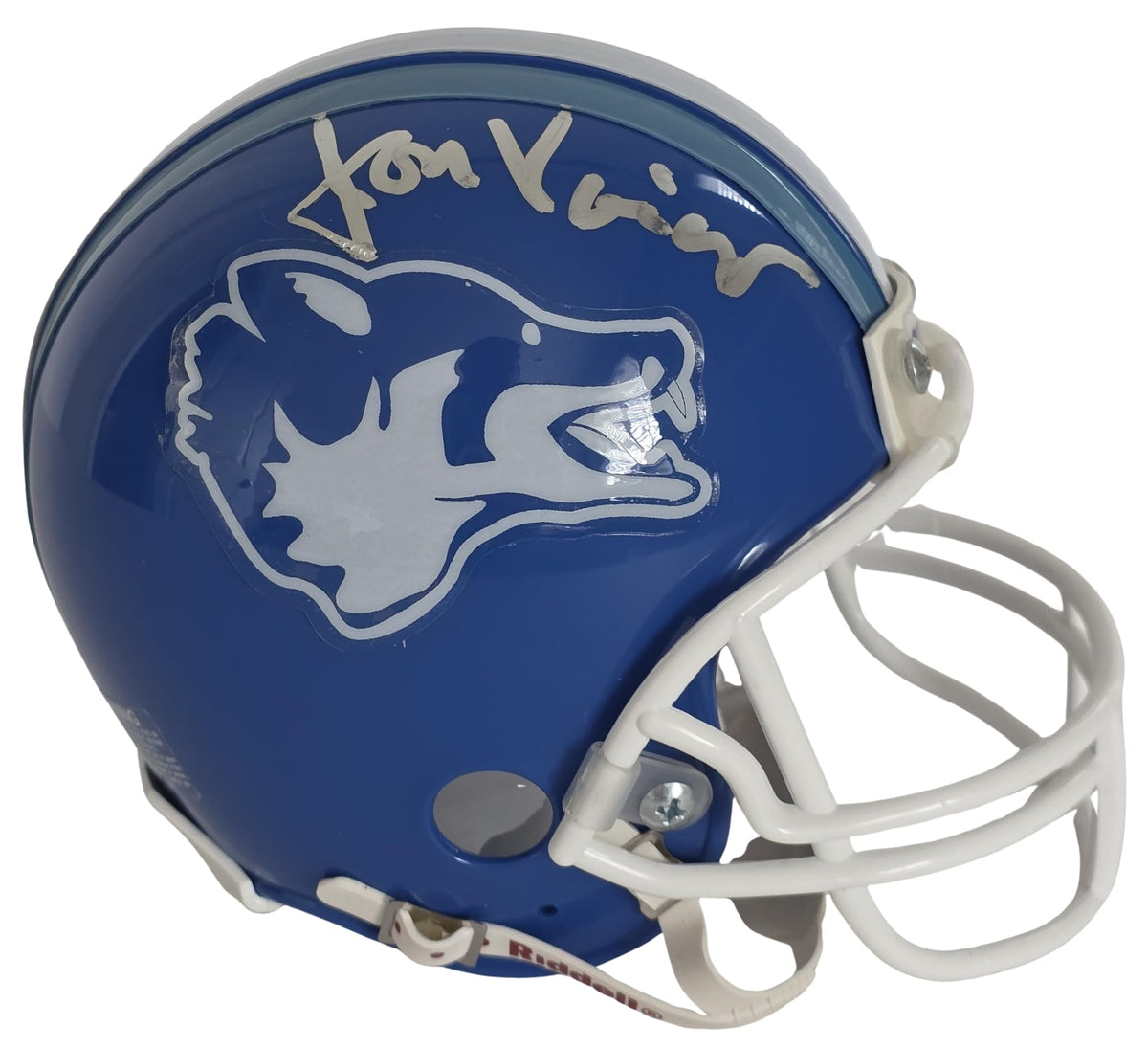 Jon Voight Signed Varsity Blues Texas Coyotes Mini Helmet Proof COA Bud Kilmer STAR