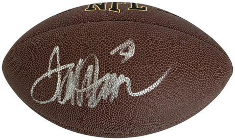 Terrell Davis Signed Football Proof Beckett COA Denver Broncos Georgia Bulldogs Autographed