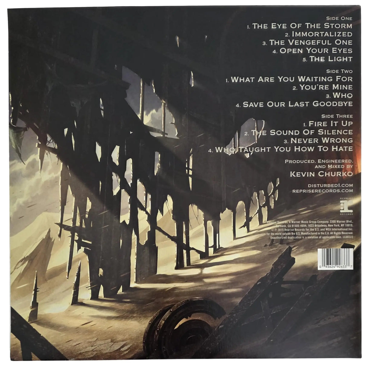 Disturbed Band Signed Immortalized Album COA Proof Autographed Vinyl Record David Draiman,Dan Donegan,Mike Wengren