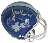 Jon Voight Signed Varsity Blues Texas Coyotes Mini Helmet Proof COA Bud Kilmer STAR
