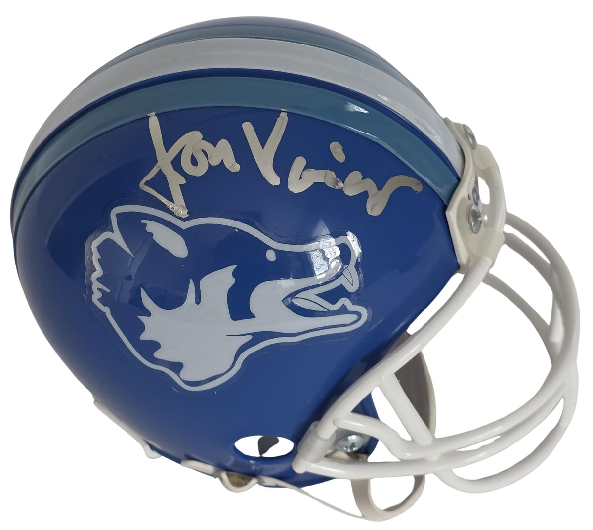Jon Voight Signed Varsity Blues Texas Coyotes Mini Helmet Proof COA Bud Kilmer STAR