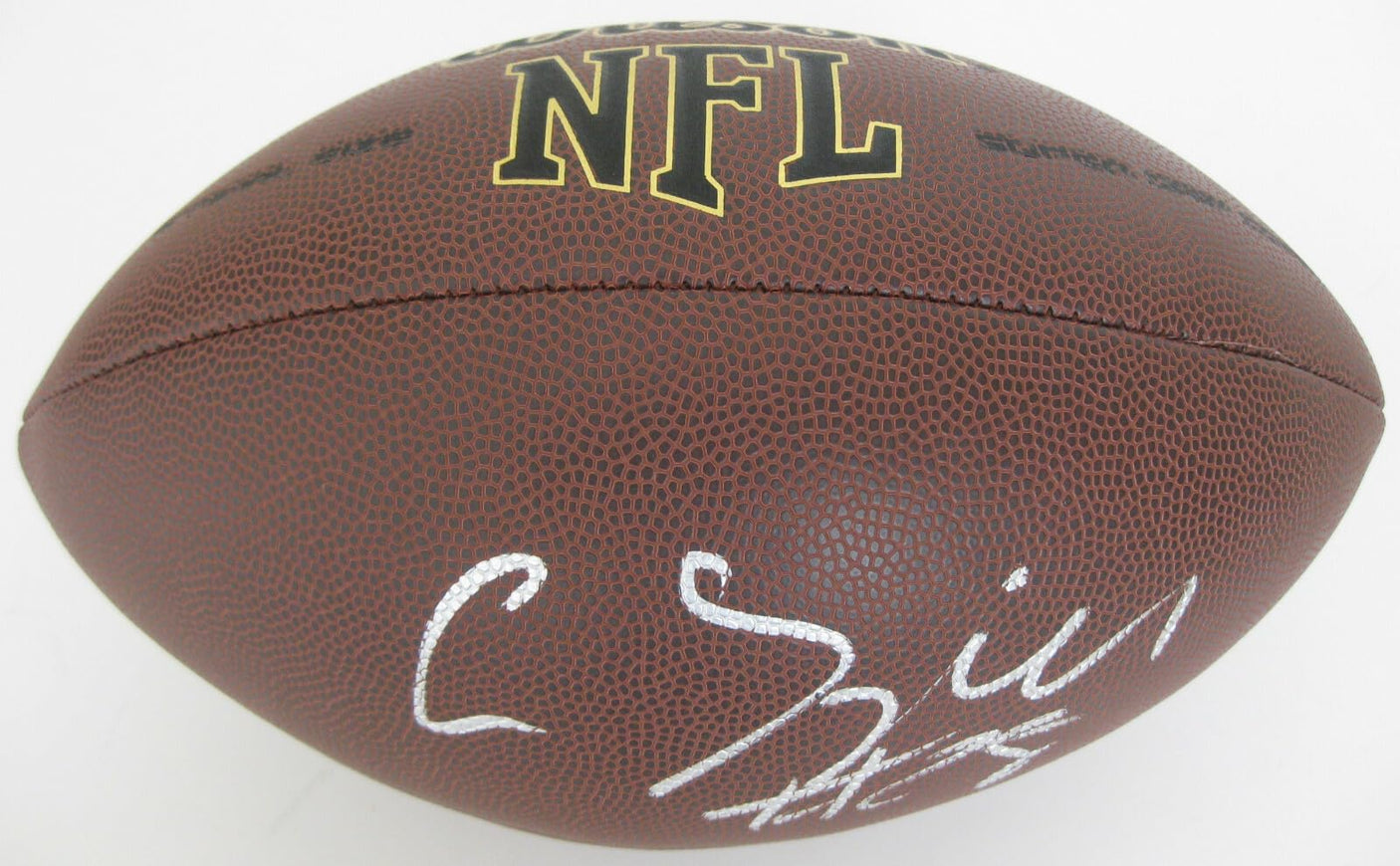 CJ Spiller Signed Football COA Proof Autographed Buffalo Bills Clemson Tigers