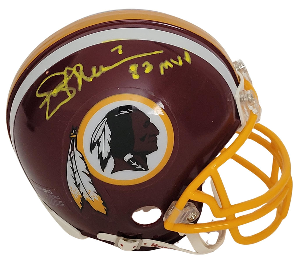 Joe Theisman Signed Washington Mini Football Helmet COA Proof Autographed