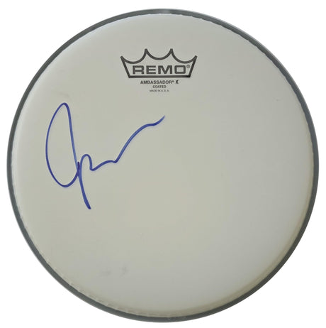 Jason McGerr Death Cab for Cutie Drummer Signed Drumhead COA Proof Autographed