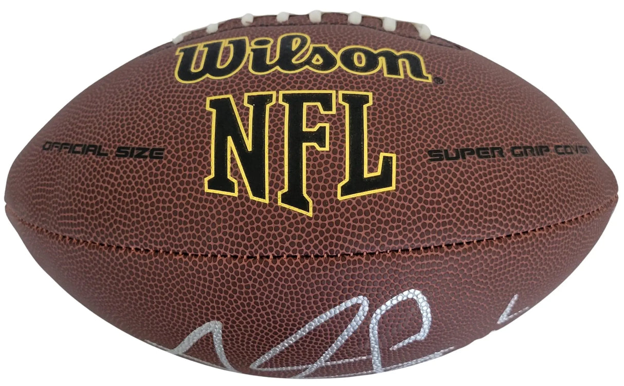 Adam Jones Signed Football Proof COA Autographed Pacman Jones Bengals Titans West Virginia