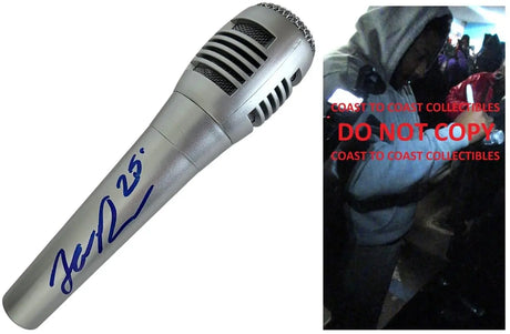 LaRussell Rapper Signed Microphone COA Exact Proof Autographed Mic Hip Hop