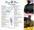 Boyz II Men Signed On Bended Knee Lyrics Sheet COA Exact Proof Autographed STAR
