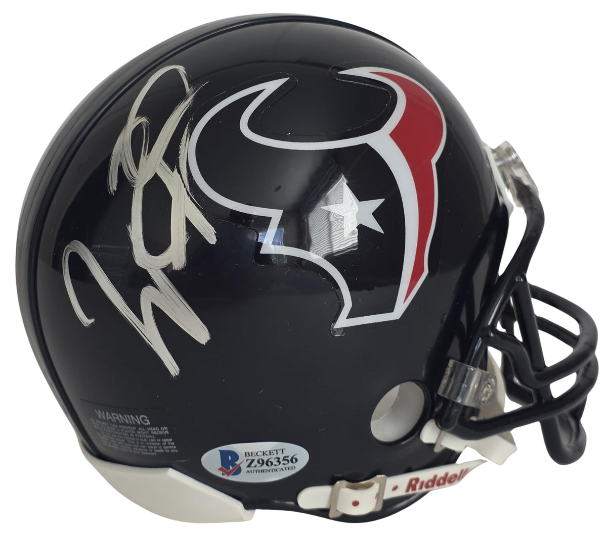 Will Fuller Signed Houston Texans Mini Football Helmet Proof Beckett COA Autographed