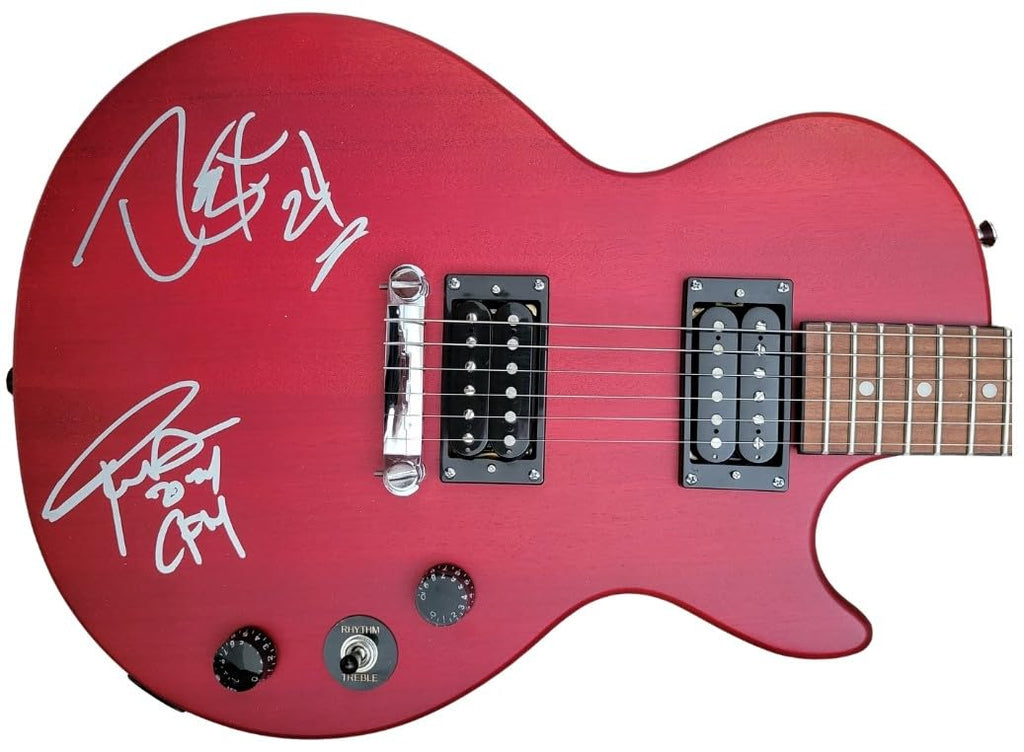 Phil Anselmo & Rex Brown Signed Les Paul Electric Guitar COA Exact Proof Autographed Pantera