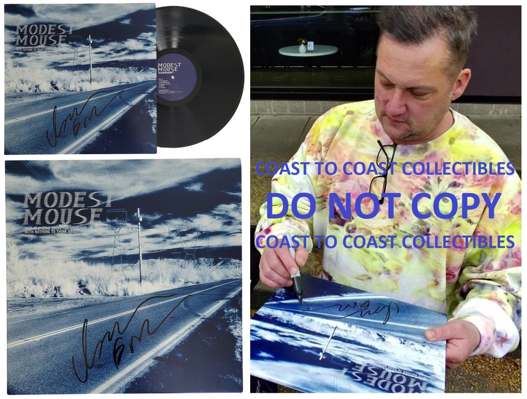 Isaac Brock Signed Modest Mouse This Is A Long Drive For Someone Album Vinyl Record Proof COA Autographed
