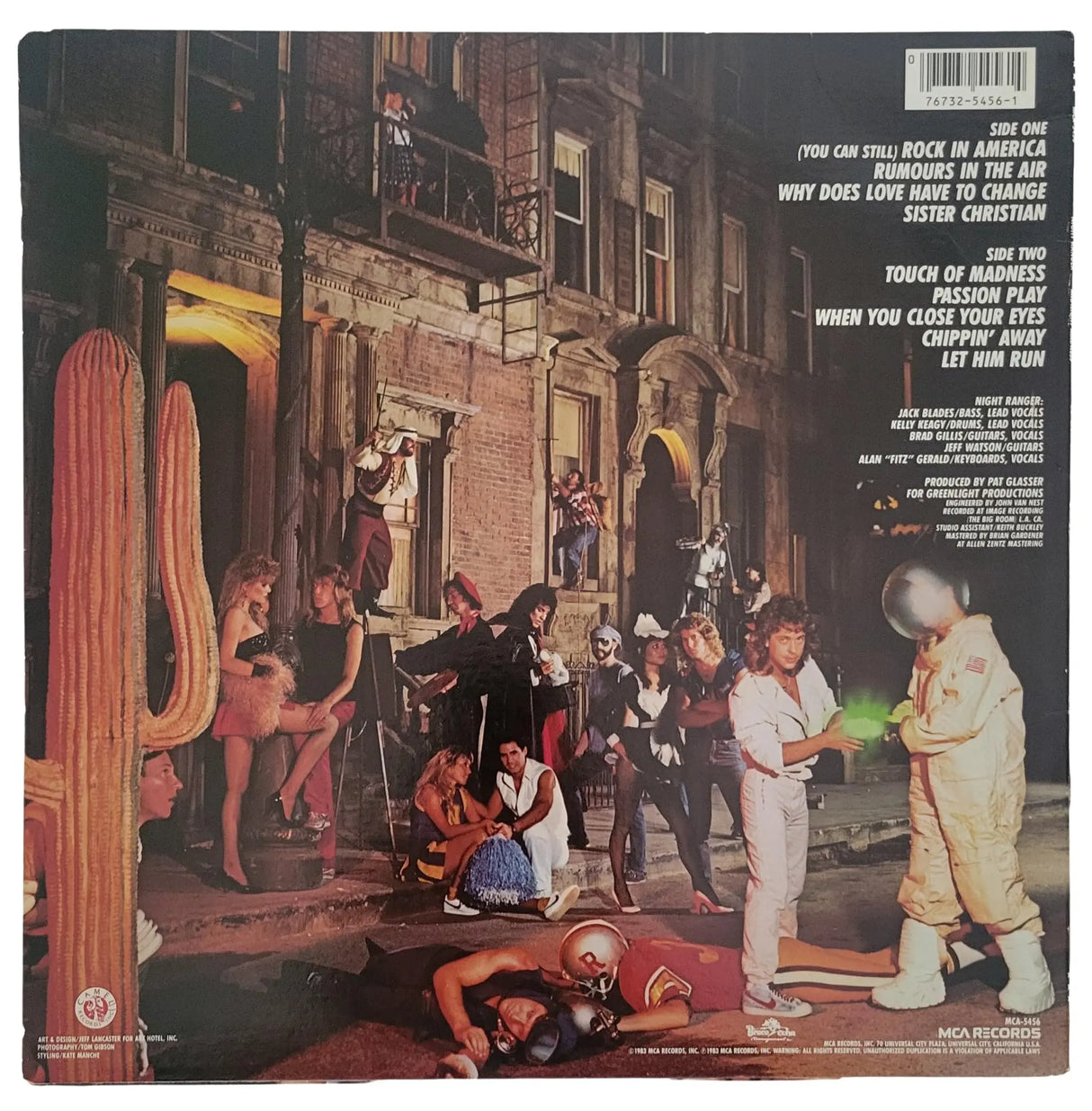 Night Rangers Band Signed Midnight Madness Album COA Proof Autographed Vinyl Record