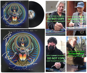 Journey Signed Captured Album COA Proof Autographed Vinyl Record Steve Perry, Steve Smith, Neal Schon, Ross Valory