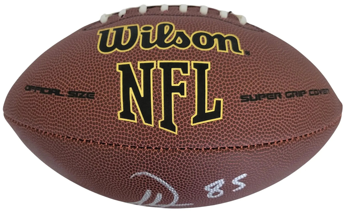 Antonio Gates Signed Football Proof COA Autographed San Diego Chargers HOF