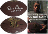 Dave Robinson Signed Football COA Exact Proof Autographed Green Bay HOF Packers