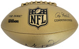 Kurt Warner Signed Gold Football Proof COA Autographed Arizona Cardinals St Louis Rams