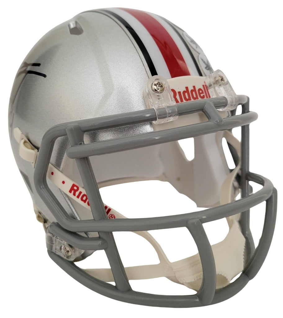 JT Tuimoloau Signed Ohio State Buckeyes Mini Football Helmet Proof COA Autographed