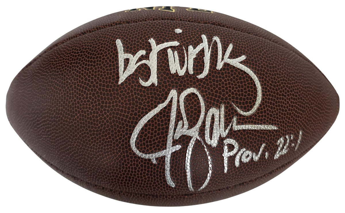 Jim Zorn Signed Football Exact Proof COA Autographed Seattle Seahawks