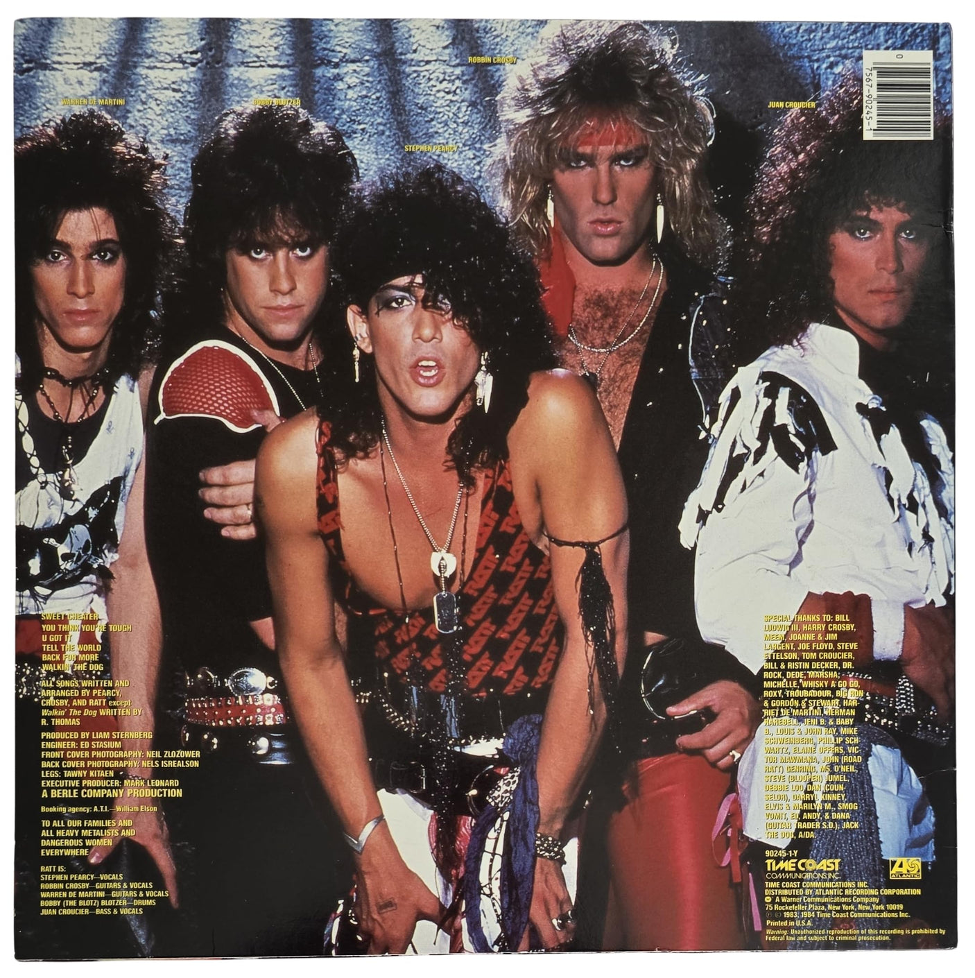 Stephen Pearcy Warren DeMartini Signed Ratt Album Proof COA Autographed Vinyl Record