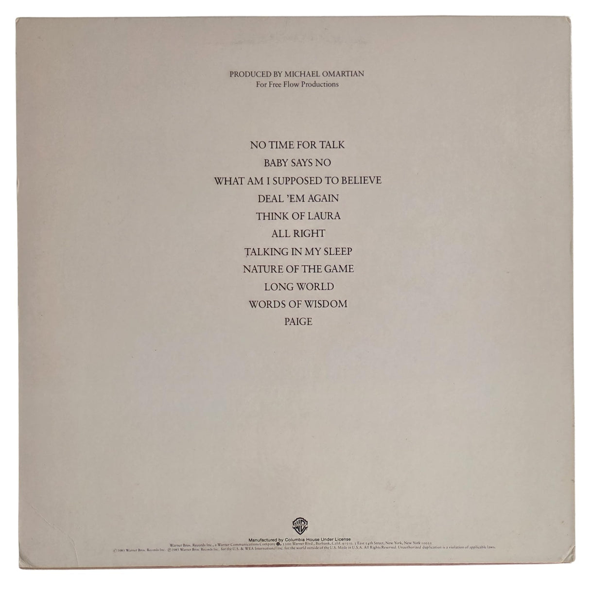 Christopher Cross Signed Another Page Album COA Proof Autographed Vinyl Record