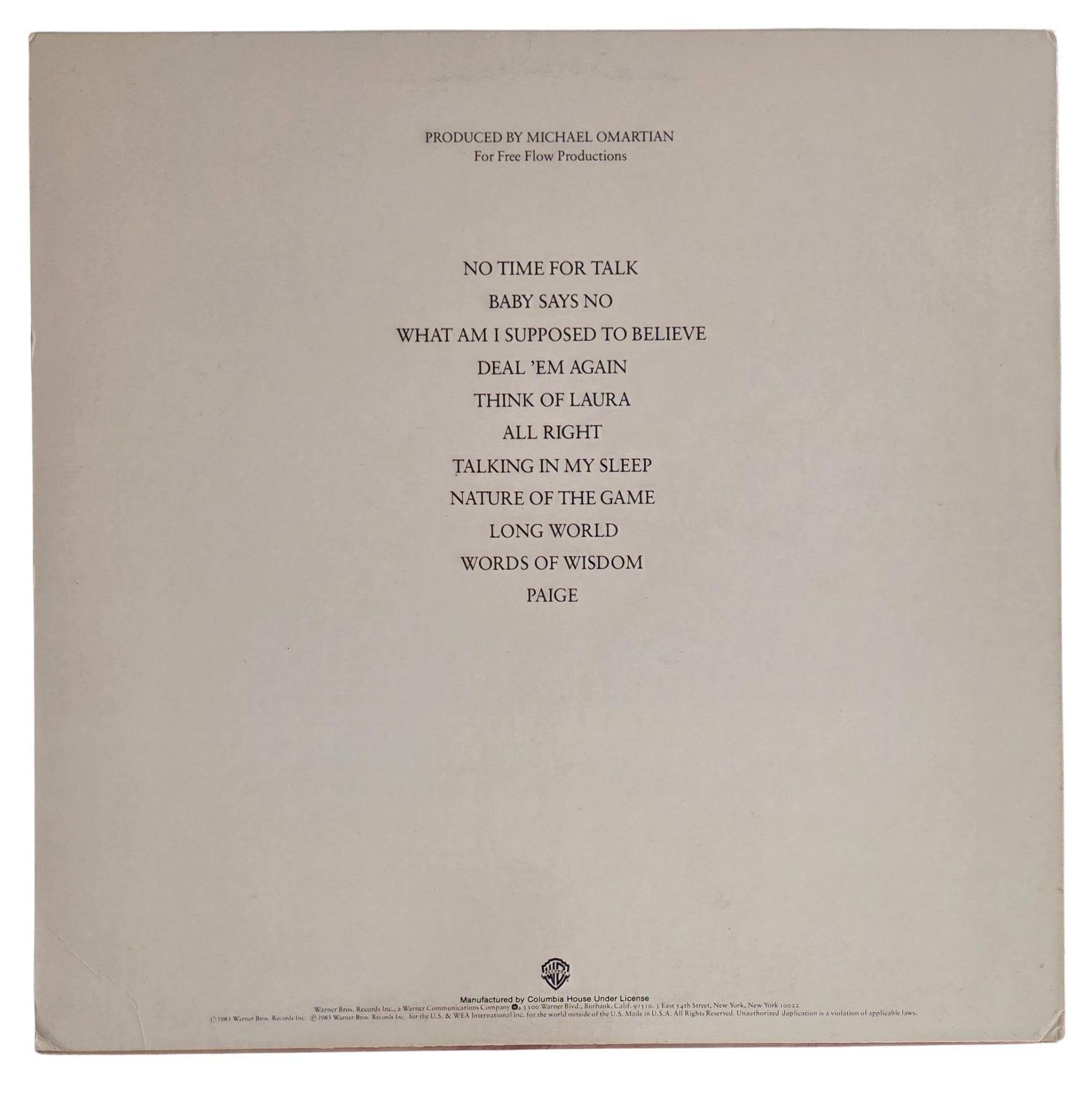 Christopher Cross Signed Another Page Album COA Proof Autographed Vinyl Record