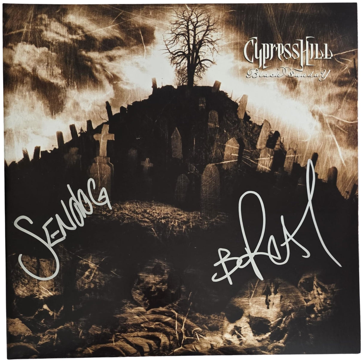 Cypress Hil Signed Black Sunday Album COA Autographed Vinyl Record Proof Sen Dog,B - Real