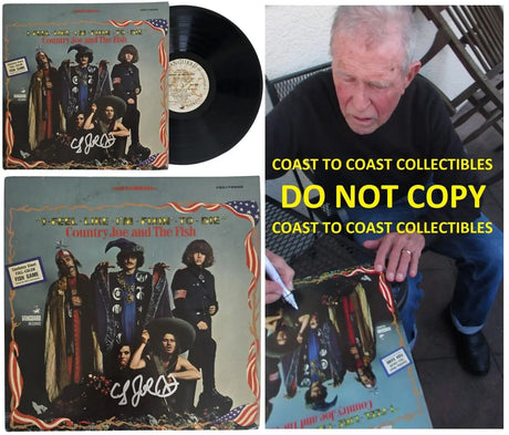 Country Joe McDonald Signed Country Joe & The Fish I Feel Like I'm Fixin to Die Album COA Proof Autographed Vinyl Record