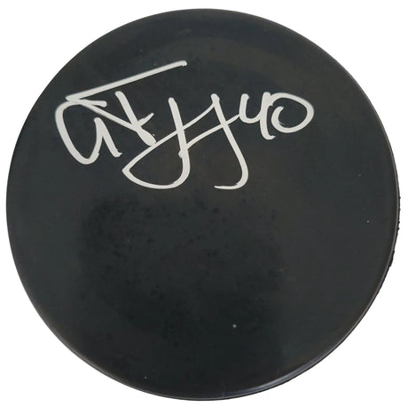 Alex Tanguay Signed Hockey Puck COA Proof Autographed Avalanche Flames