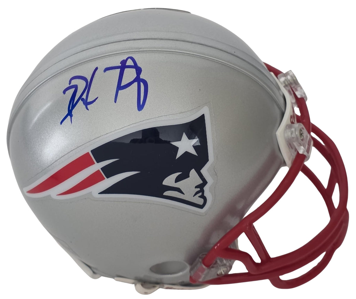 Dave Portnoy Signed Patriots Mini Football Helmet COA Proof Barstool Sports Autographed New England Pats