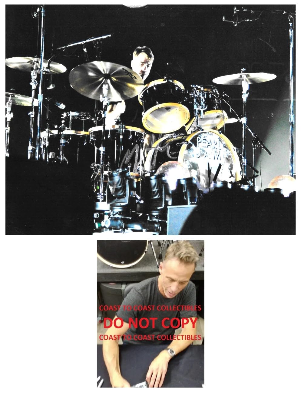 Matt Cameron Signed 8x10 Photo Proof Autographed Pearl Jam Soundgarden Drummer Star.
