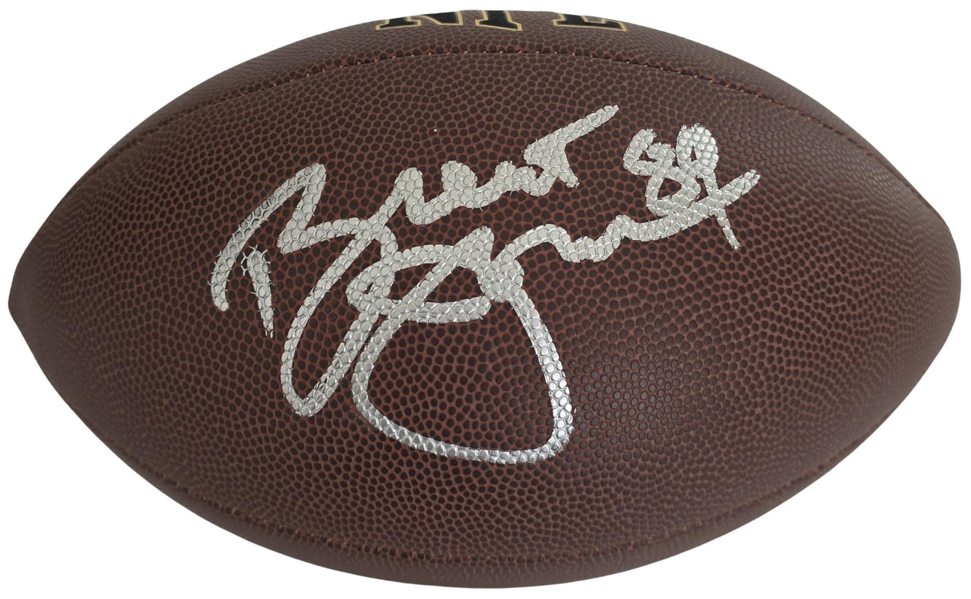 Brent Jones Signed Football COA Exact Proof Autographed San Francisco 49ers