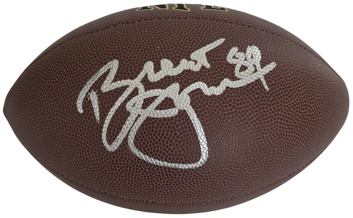 Brent Jones Signed Football COA Exact Proof Autographed San Francisco 49ers