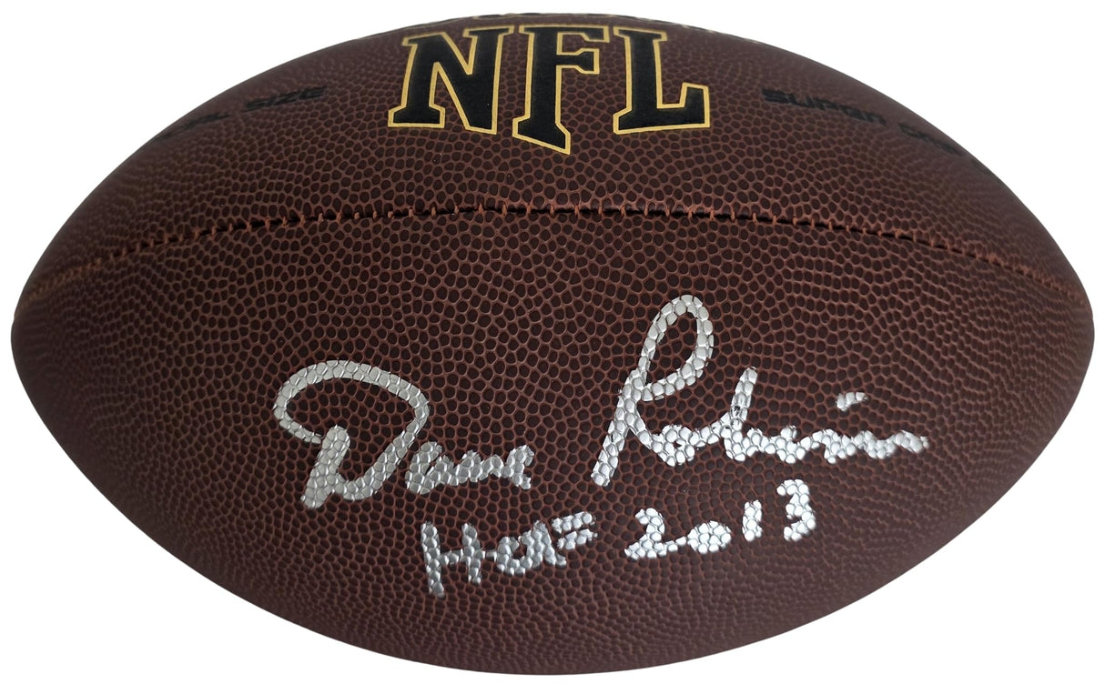 Dave Robinson Signed Football COA Exact Proof Autographed Green Bay HOF Packers