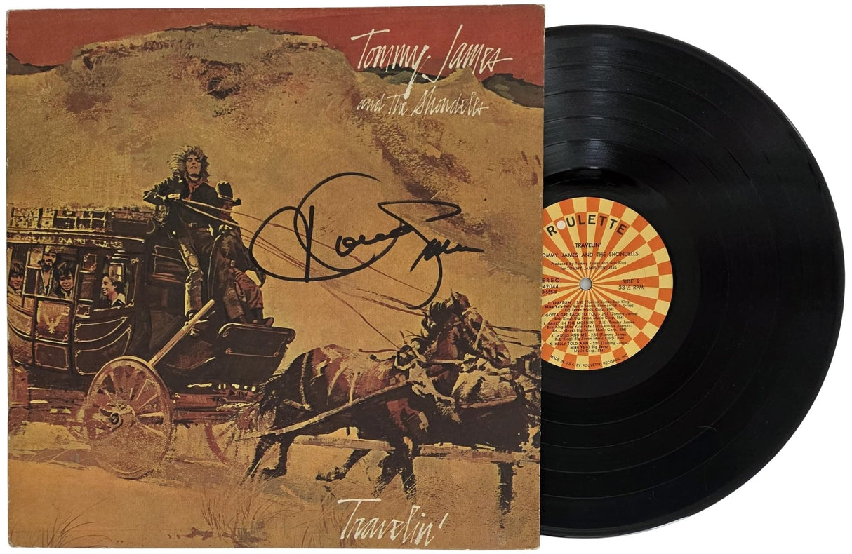 Tommy James Signed Midnight Train Album COA Exact Proof Autographed Vinyl Record