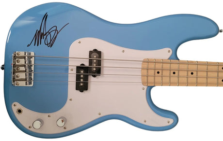 Mark Hoppus Blink 182 Signed Fender Squier Bass Guitar COA Proof Autographed